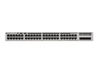 Cisco Catalyst 9200L - Network Essentials - switch - L3 - 48 x 10/100/1000 (PoE+) + 4 x gigabit SFP (upplänk) - rackmonterbar - PoE+ (1440 W) C9200L-48P-4G-E