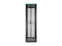 APC NetShelter SX Gen 2 - Rack skåp - 2124 H x 600 B x 1200 D mm, med sidor - golvstående - svart - 45U - 19" - TAA-kompatibel AR3305B2