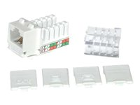 C2G Cat6 RJ45 UTP Keystone Jack - Trapetsjack - CAT 6 - RJ-45 - vit 81307