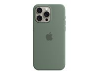 Apple - Baksidesskydd för mobiltelefon - MagSafe-kompatibilitet - silikon - cypress - för iPhone 15 Pro Max MT1X3ZM/A