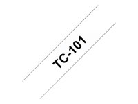 Brother - Svart, transparent - Rulle (1,2 cm x 7,7 m) 1 stk band för skrivare - för P-Touch PT-15, PT-20, PT-2000, PT-3000, PT-500, PT-5000, PT-6, PT-8, PT-8E TC101