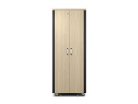 APC NetShelter - Rack (horisontell) - ljudisolerad - AC 230 V - lönn - 38U - 19" AR4038LIA