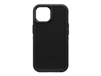 OtterBox Defender Series XT - Baksidesskydd för mobiltelefon - robust - med MagSafe - MagSafe-kompatibilitet - polykarbonat, syntetiskt gummi - svart - för Apple iPhone 14 77-89799