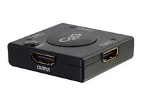 C2G 3-Port HDMI Auto Switch - Video-/ljudomkopplare - 3 x HDMI - skrivbordsmodell 89051