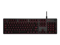 Logitech Gaming G413 - Tangentbord - bakgrundsbelyst - USB - nordisk - tangentbrytare: Romer-G - kol 920-008307