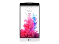 LG G3 s D722 - 4G pekskärmsmobil - RAM 1 GB / Internal Memory 8 GB - microSD slot - LCD-skärm - 5" - 1280 x 720 pixlar - rear camera 8 MP - front camera 1,3 MP - silkesvit LGD722.ANEUWH