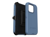 OtterBox Defender Series - Baksidesskydd för mobiltelefon - MagSafe-kompatibilitet - polykarbonat, syntetiskt gummi - baby blue jeans (blå) - för Apple iPhone 15 Pro 77-94043