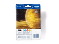 Brother LC1100RBWBP - Gul, cyan, magenta - original - blister - bläckpatron - för Brother DCP-185, 385, 395, J715, MFC-490, 5490, 5890, 5895, 6890, 790, 795, 990, J615 LC1100RBWBP