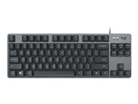 Logitech K835 TKL - Tangentbord - USB - QWERTY - nordiskt (danska/finska/norska/svenska) - tangentbrytare: TTC Red - grafit/skiffergrå 920-010032