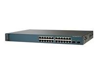 Cisco Catalyst 3560V2-24TS - Switch - L3 - Administrerad - 24 x 10/100 + 2 x SFP - rackmonterbar WS-C3560V2-24TS-E