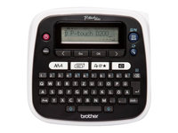 Brother P-Touch PT-D200VP - Etikettskrivare - svartvit - termisk överföring - Rulle (1,2 cm x 8 m) - 180 dpi - upp till 20 mm/sek - tvåradig utskrift, manuell avrivning PTD200VPZW1