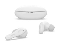 Belkin SoundForm Nano for Kids - True wireless-hörlurar med mikrofon - inuti örat - Bluetooth - vit PAC003BTWH