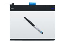Wacom Intuos Pen & Touch Medium - Digitaliserare - höger- och vänsterhänta - 21.6 x 13.5 cm - elektromagnetisk - 4 knappar - kabelansluten - USB - svart, silver CTH-680S-ENES