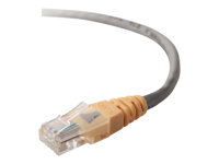 Belkin - Övergångskabel - RJ-45 (hane) till RJ-45 (hane) - 3 m - UTP - CAT 5e - formpressad - grå, gul F3X126CP03MGYYM