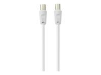 Belkin - Antennkabel - IEC-kontakt hane till IEC-kontakt hona - 5 m - koaxial - vit F3Y054BF5M-WHT