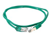 C2G Cat5e Booted Shielded (STP) Network Patch Cable - Patch-kabel - RJ-45 (hane) till RJ-45 (hane) - 10 m - STP - CAT 5e - formpressad - grön 83840