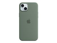 Apple - Baksidesskydd för mobiltelefon - MagSafe-kompatibilitet - silikon - cypress - för iPhone 15 Plus MT183ZM/A