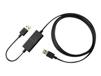 Dell USB 2.0 Transfer Cable for Windows - Adapter för direktanslutning - USB 2.0 - USB 2.0 - för Inspiron 17 77XX, 24 5459, 30XX, 3263, 5348, 5458, 55XX, 7459; Vostro 3650; XPS One 2720 470-AANV