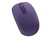Microsoft Wireless Mobile Mouse 1850 - Mus - höger- och vänsterhänta - optisk - 3 knappar - trådlös - 2.4 GHz - trådlös USB-mottagare - pantonelila U7Z-00043