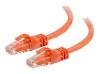 C2G Cat6 Booted Unshielded (UTP) Network Patch Cable - Patch-kabel - RJ-45 (hane) till RJ-45 (hane) - 2 m - UTP - CAT 6 - formpressad, hakfri, tvinnad - orange 83576