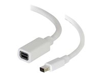 C2G 1m Mini DisplayPort Extension Cable M/F - White - DisplayPort-förlängningskabel - Mini DisplayPort (hona) till Mini DisplayPort (hane) - 1 m - vit 84413