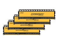 Ballistix Tactical - DDR3 - sats - 32 GB: 4 x 8 GB - DIMM 240-pin låg - 1600 MHz / PC3-12800 - CL8 - 1.35 V - ej buffrad - icke ECC BLT4C8G3D1608ET3LX0BEU