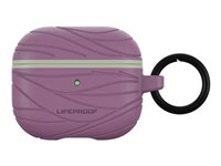 LifeProof Eco-Friendly - Fodral för trådlösa hörlurar - 75 % havsbaserad återvunnen plast - sea urchin (lavendel/grönt) - för Apple AirPods (3:e generationen) 77-88181