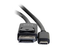 C2G 10ft USB C to DisplayPort Cable - 4K Video - M/M - Adapterkabel - 24 pin USB-C (hane) till DisplayPort (hane) - USB 3.1 / Thunderbolt 3 / DisplayPort - 3.05 m - stöd för 4K, guldblinkade kontakter - svart 26905