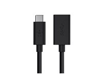 Belkin 3.0 USB-C to USB-A Adapter - USB-adapter - 24 pin USB-C (hane) vändbar till USB typ A (hona) - USB 3.0 - 3 A - svart F2CU036BTBLK