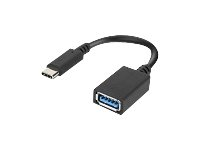 Lenovo - USB-adapter - USB typ A (hona) till 24 pin USB-C (hane) - USB 3.0 - 5 V - 2 A - 14 cm 4X90Q59481