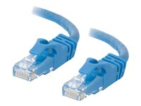 C2G Cat6 Booted Unshielded (UTP) Network Patch Cable - Patch-kabel - RJ-45 (hane) till RJ-45 (hane) - 50 cm - UTP - CAT 6 - formpressad, hakfri, tvinnad - blå 83385