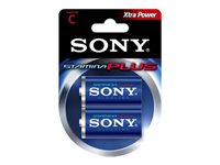 Sony Stamina Plus AM2-B2D - Batteri 2 x C - alkaliskt AM2B2D