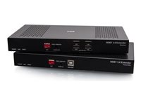 C2G HDMI HDBaseT + USB-B to A + RS232 Over Cat Extender Box TX to Box RX (18Gbps) 4K 60Hz up to 328ft - Video/ljud/USB/nätverksutvidgare - HDBaseT, HDMI - USB - upp till 100 m C2G30055