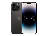 Apple iPhone 14 Pro Max - 5G smartphone - dual-SIM / Internal Memory 128 GB - OLED-skärm - 6.7" - 2796 x 1290 pixels (120 Hz) - 3 st. bakre kameror 48 MP, 12 MP, 12 MP - front camera 12 MP - space black MQ9P3QN/A