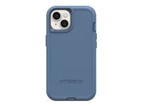 OtterBox Defender Series - Baksidesskydd för mobiltelefon - MagSafe-kompatibilitet - polykarbonat, syntetiskt gummi - baby blue jeans (blå) - för Apple iPhone 14 Plus, 15 Plus 77-94044