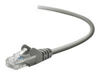 Belkin - Patch-kabel - RJ-45 (hane) till RJ-45 (hane) - 15 m - STP - CAT 5e - formpressad, hakfri - grå A3L791CP15M-H-S