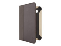 Belkin Cinema Leather Folio with Stand - Fodral för surfplatta - genuint läder - brun - för Samsung Galaxy Tab 2 (7.0), Tab 2 (7.0) WiFi F8M388CWC01