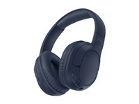 Belkin SoundForm Surround - Hörlurar med mikrofon - fullstorlek - Bluetooth - trådlös, kabelansluten - USB-C, 3,5 mm kontakt - blå AUD009HQBL