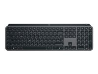 Logitech MX Keys S - Tangentbord - bakgrundsbelyst - trådlös - Bluetooth LE - QWERTY - Amerikansk engelska - tangentbrytare: Saxnyckel - grafit 920-011587