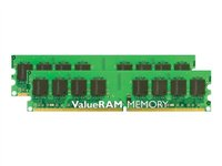 Kingston - DDR2 - sats - 2 GB: 2 x 1 GB - DIMM 240-pin - 667 MHz / PC2-5300 - registrerad - ECC - för Dell PowerEdge 6950, M805, M905, R805, R905, SC1435 KTD-PE6950/2G