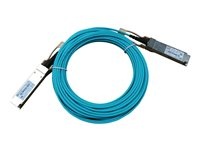 HPE X2A0 - Nätverkskabel - QSFP28 till QSFP28 - 10 m - fiberoptisk - aktiv - för FlexFabric 12900, 12900E 36, 12902, 5930, 5930 2QSFP+, 5930 2-slot, 5930 32, 5930 4-slot JL277A