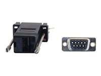 C2G Modular Adapter - Seriell adapter - RJ-45 (hona) till DB-9 (hane) - svart 81550