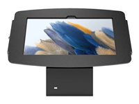 Compulocks Galaxy Tab A7 10.4" Space Enclosure Counter Stand or Wall Mount - Monteringssats (fot för stativ, hölje) - 45° visningsvinkel - för surfplatta - låsbar - höggradig aluminium - svart - skärmstorlek: 10.4" - väggmonterbar, bänkskiva - för Samsung Galaxy Tab A7 (10.4 tum) 101B104GA7SB