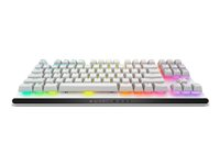 Alienware AW420K - Tangentbord - utan numerisk knappsats - bakgrundsbelyst - USB - QWERTY - amerikansk - tangentbrytare: CHERRY MX Red - månljus AW420K-W-WW