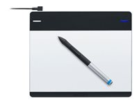 Wacom Intuos Pen Small - Digitaliserare - höger- och vänsterhänta - 15.2 x 9.5 cm - elektromagnetisk - 4 knappar - kabelansluten - USB - svart, silver CTL-480S-ENES