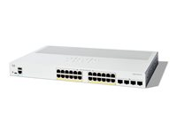 Cisco Catalyst 1200-24P-4X - Switch - L3 - smart - 24 x 10/100/1000 (PoE+) + 4 x 10Gb Ethernet SFP+ - rackmonterbar - PoE+ (195 W) C1200-24P-4X