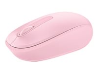 Microsoft Wireless Mobile Mouse 1850 - Mus - höger- och vänsterhänta - optisk - 3 knappar - trådlös - 2.4 GHz - trådlös USB-mottagare - ljus orkidé U7Z-00024