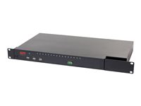 APC KVM 2G Enterprise Analog - Omkopplare för tangentbord/video/mus/USB - CAT5 - 16 x KVM / USB - 2 lokala användare - rackmonterbar KVM0216A
