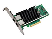 Intel Ethernet Converged Network Adapter X540-T2 - Nätverksadapter - PCIe 2.1 x8 låg profil - 10Gb Ethernet x 2 X540T2