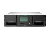 HPE Storage MSL3040 - Bandbibliotek - 720 TB / 1.8 PB - platser: 40 - LTO Ultrium (18 TB / 45 TB) x 1 - Ultrium 9 - högsta antal enheter: 3 - Fibre Channel - kan monteras i rack - 3U - streckkodsläsare, kryptering P84147-B25